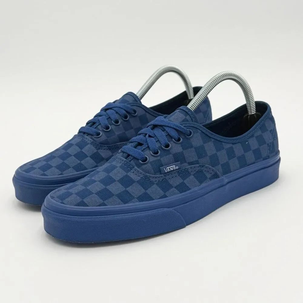 Vans Atwood Lace Up Blue Checkerboard Skate Sneakers - US Women’s 9.5 / EU 40.5